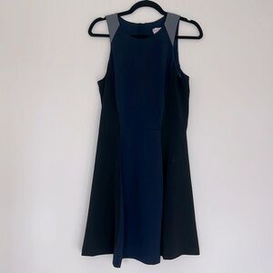 Banana Republic Navy and Gray Dress